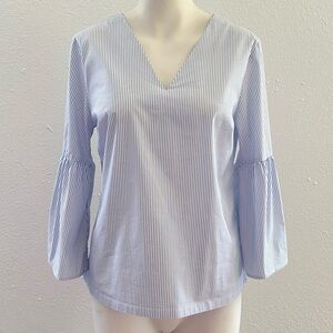 Banana Republic Super-Stretch Bell-Sleeve Blouse Size Small